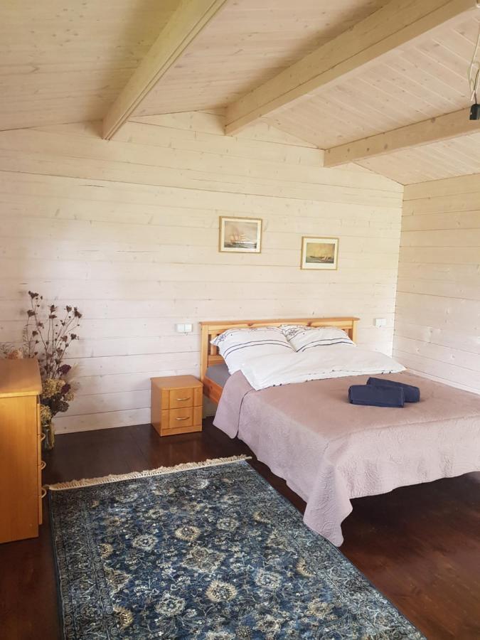 Campsite 37A - Wooden Cabins Karklė Exteriör bild