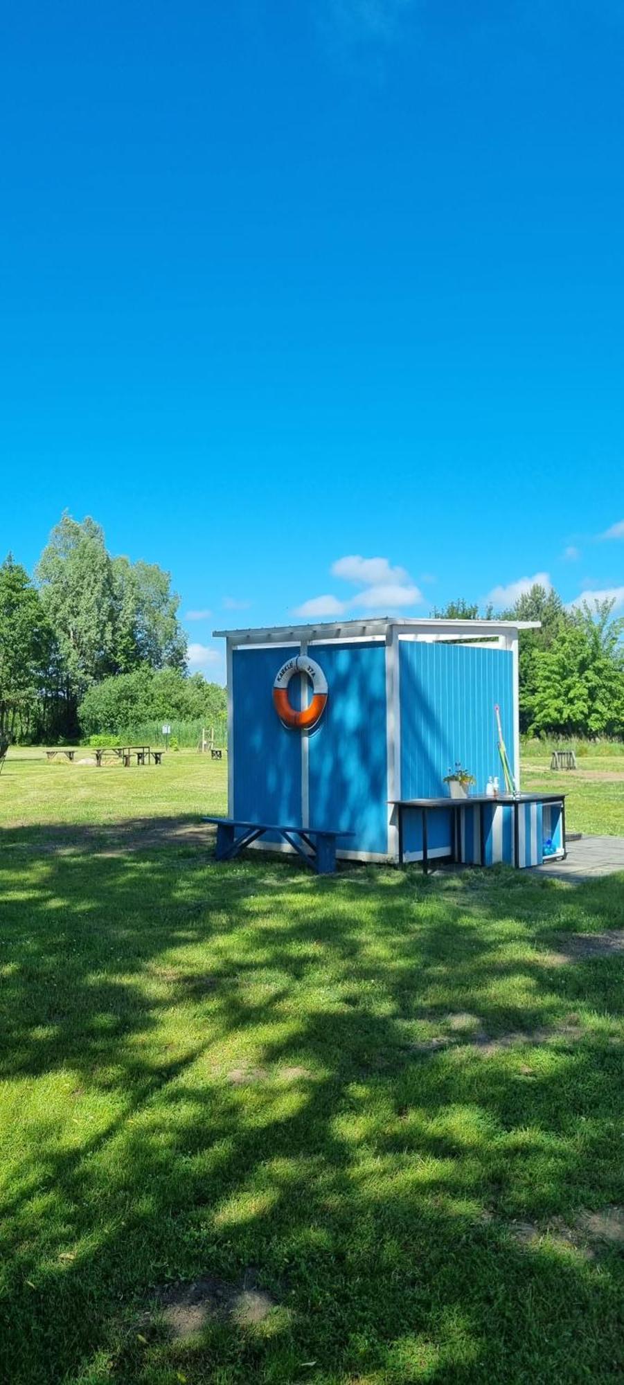 Campsite 37A - Wooden Cabins Karklė Exteriör bild